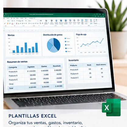 Te organizo tu negocio con Excel - Guía + Plantillas